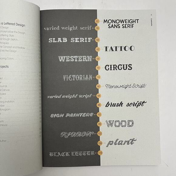 Awesome Book of Hand and Chalk Lettering Paperback How To Book by Dina Rodriguez - Picture 4 of 9